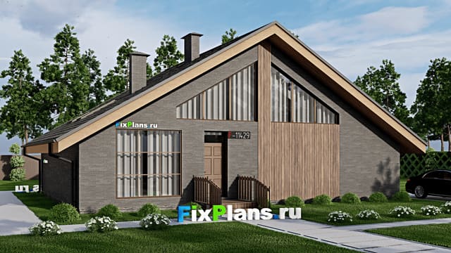Одноэтажный дом F-11429