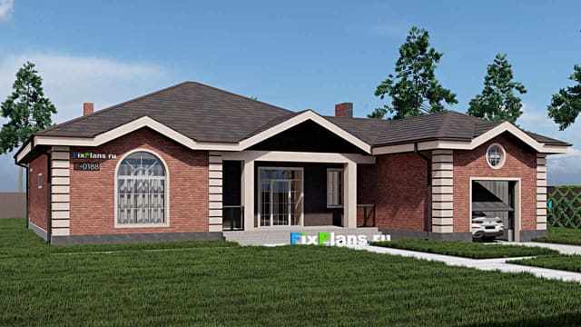 Одноэтажный дом F - 0188